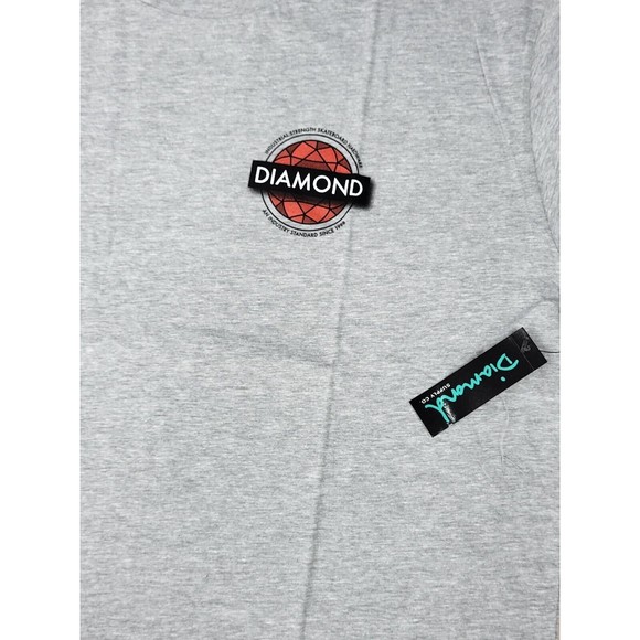 Diamond Supply Co T Shirt 2XL Size , Gray Color , Short Sleeve , Logo Graphic... - Picture 4 of 5